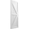 Ekena Millwork True Fit PVC Two Equal Panel Farmhouse Fixed Mount Shutters w/ Z-Bar, Unfinished , 12W x 73H, PR TFP102FH12X073UN - alternate 8